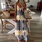 2024Women's Summer Casual Printed Camisole Vest Dress Long DressQZ20210328 - chengseS