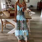 2024Women's Summer Casual Printed Camisole Vest Dress Long DressQZ20210328 - tianlanseXXXL