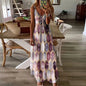 2024Women's Summer Casual Printed Camisole Vest Dress Long DressQZ20210328 - ziseL