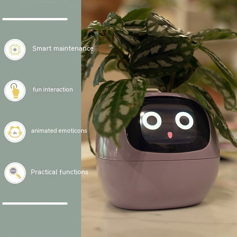 Smart Planter Endless Fun Over 49 Rich Expressions 7 Smart Sensors And AI Chips Make Raising Plants Easy And FunPurpleSmall