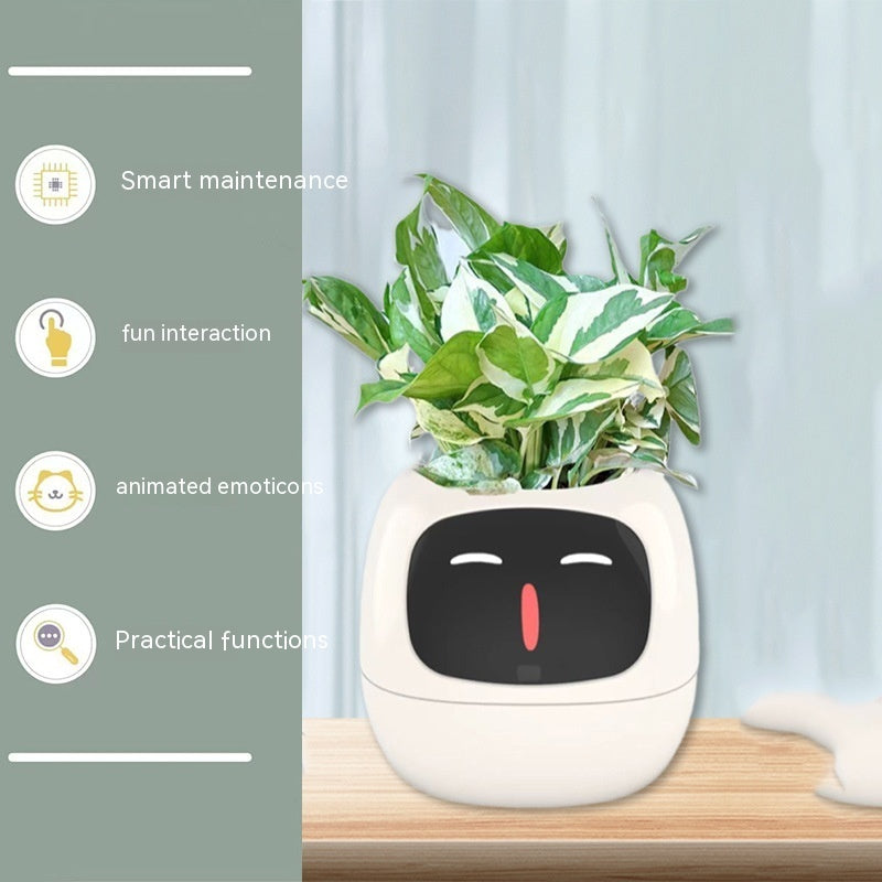 Smart Planter Endless Fun Over 49 Rich Expressions 7 Smart Sensors And AI Chips Make Raising Plants Easy And FunWhiteSmall