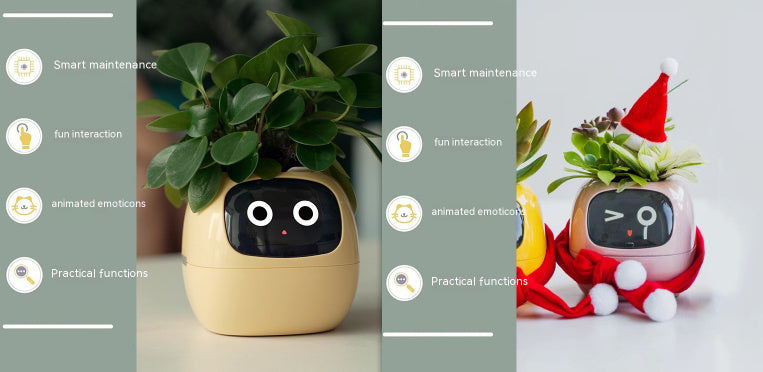 Smart Planter Endless Fun Over 49 Rich Expressions 7 Smart Sensors And AI Chips Make Raising Plants Easy And FunSet58Small