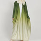 Dress Modest Abaya Cardigan Long Kaftan VestidosgreenOne Size