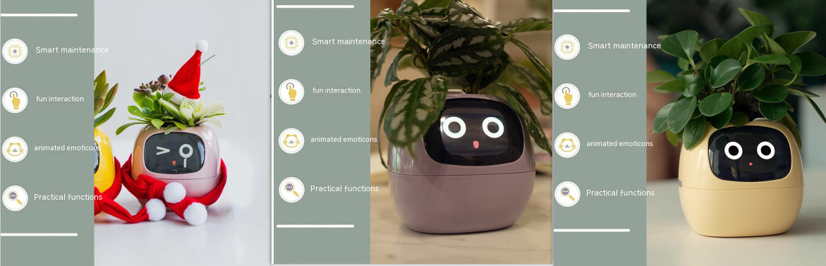 Smart Planter Endless Fun Over 49 Rich Expressions 7 Smart Sensors And AI Chips Make Raising Plants Easy And FunSet36Small