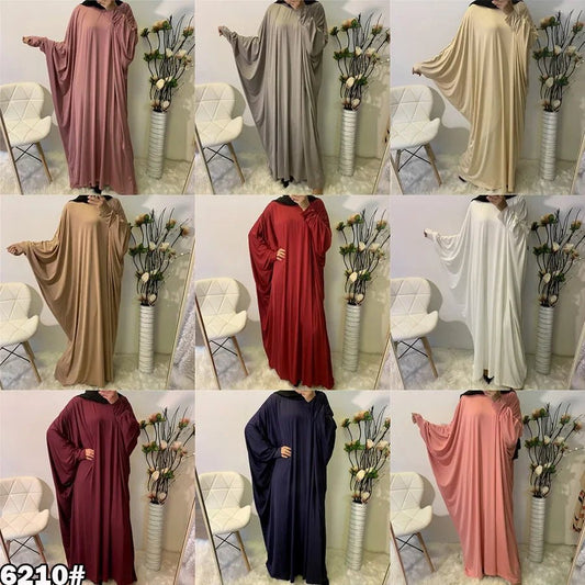 Fashionable Comfortable Women's Long Sleeve Bugle Top Casual Long Dress Turkish Heat Selling Women's Clothing 6210All yardsApricot