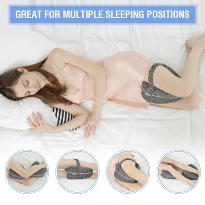 Home Body Memory Cotton Leg Pillow Pain Relief Thigh Leg Back Pad Cushion Sleeping Orthopedic Sciatica Back HipGrey - 1PCS