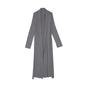 Idle Style Knitting Cardigan Women's Ultra - Long Outer Coat 2024 Spring & Fall New Arrival Fancy Bathrobe Sweater OutwearGrey Ice Silk fabricS