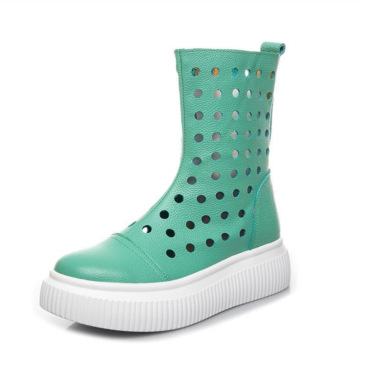 Ladies Fashion Personality Breathable Platform ShoesGreen36