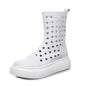 Ladies Fashion Personality Breathable Platform ShoesWhite36