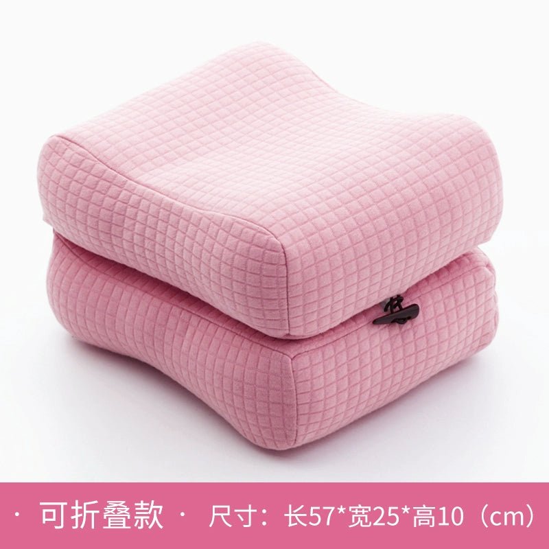 Leg - Supporting Leg Pillow Pillow Leg Pillow Side Sleeping Leg Veins Pregnant Women Sleeping Pillow on Bed Lower Limb Lifting High Score Leg PillowPP cotton - pinkMemory cotton cushion leg pillow