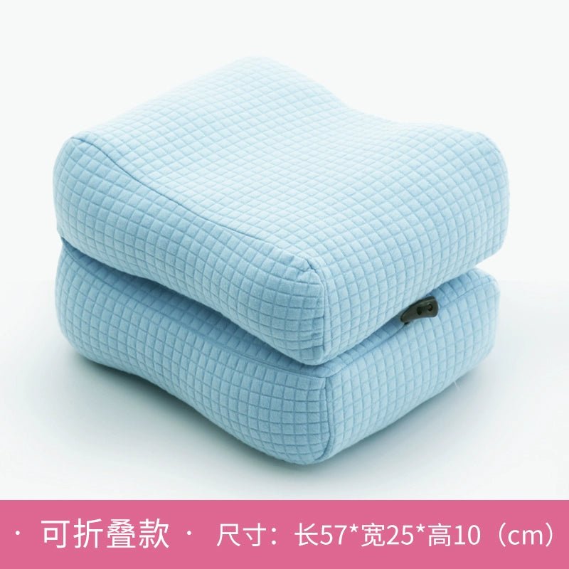 Leg - Supporting Leg Pillow Pillow Leg Pillow Side Sleeping Leg Veins Pregnant Women Sleeping Pillow on Bed Lower Limb Lifting High Score Leg PillowPp cotton - BlueMemory cotton cushion leg pillow