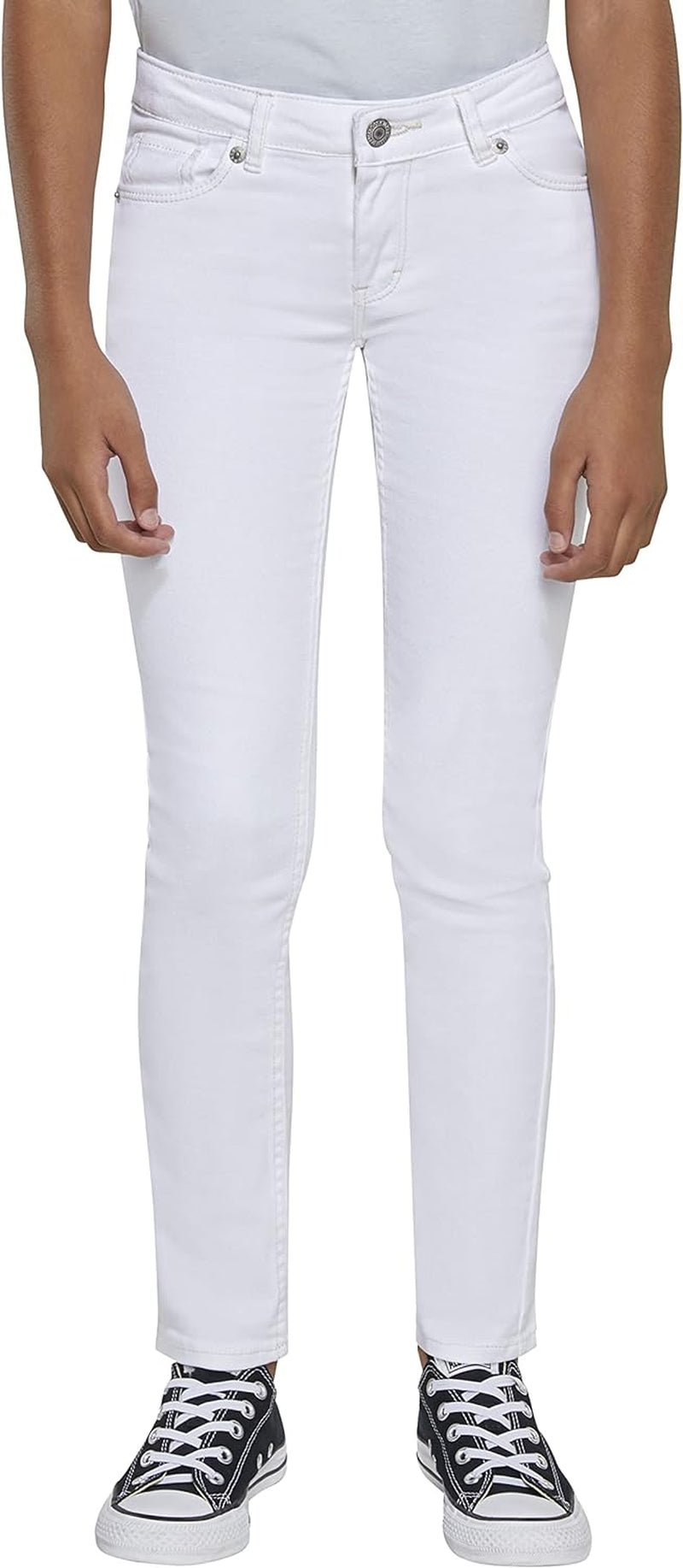 Levi'S Girls' 711 Skinny Fit JeansWhite8ClothingGirlsJeans