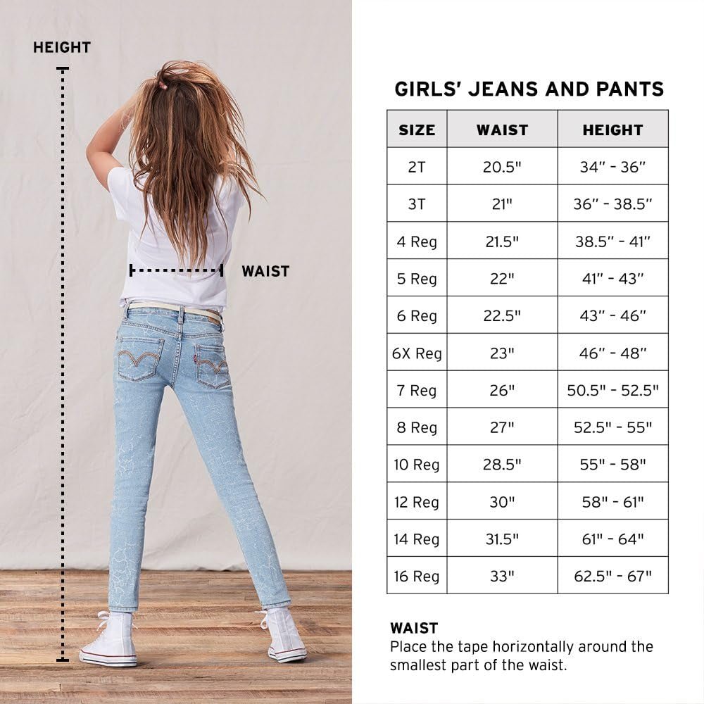 Levi'S Girls' 711 Skinny Fit JeansBlue Winds14ClothingGirlsJeans