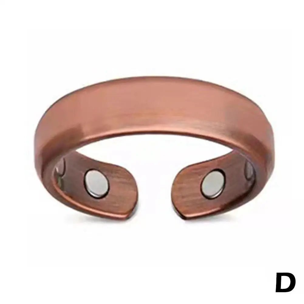 Magnetic Therapy Rings Women Men Fashion Slimming Fat Burning Opening Rings Lymphatic Detox Magnetic Health Care Jewelrychampagne goldChinaresizable