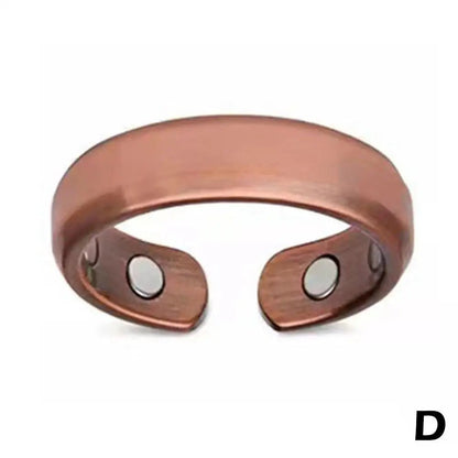 Magnetic Therapy Rings Women Men Fashion Slimming Fat Burning Opening Rings Lymphatic Detox Magnetic Health Care Jewelrychampagne goldChinaresizable