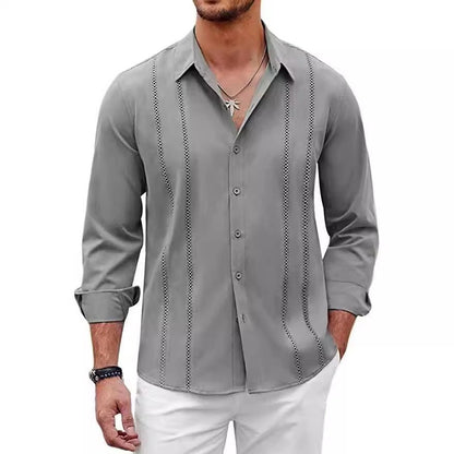 Men's High - end Non Ironing Slim Fit ShirtGray3XL