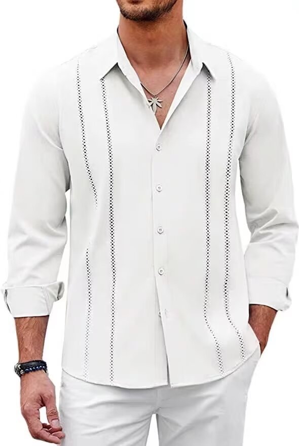 Men's High - end Non Ironing Slim Fit ShirtWhite2Xl