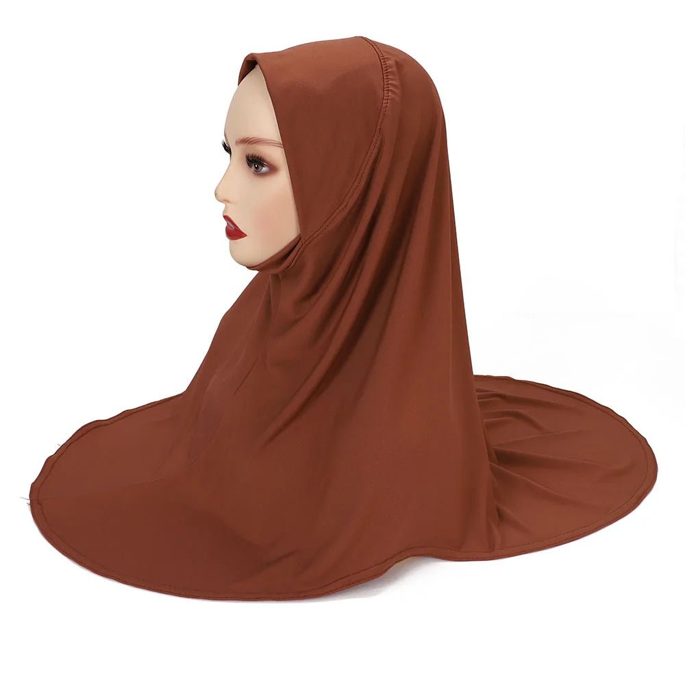 Modal Hijab Jersey Hijabs for Women Hijab Turban Arab Headgear Double Round Headscarf Bonnet Hijab Turbante Feminino Para Festa11 caramel