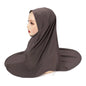 Modal Hijab Jersey Hijabs for Women Hijab Turban Arab Headgear Double Round Headscarf Bonnet Hijab Turbante Feminino Para Festa3 Dark Grey