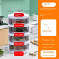 Multi - Layer Rice Dish Dishes Handy Gadget Kitchen Storage RackFour layers - sealed [save table/dust insulation]]