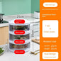 Multi - Layer Rice Dish Dishes Handy Gadget Kitchen Storage RackThree layers - sealed [save table/dust insulation]]