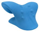 Multifunctional Manual Six - wheel Neck Massager Massage Relieve Roller Massage ToolCshaped pillow blue