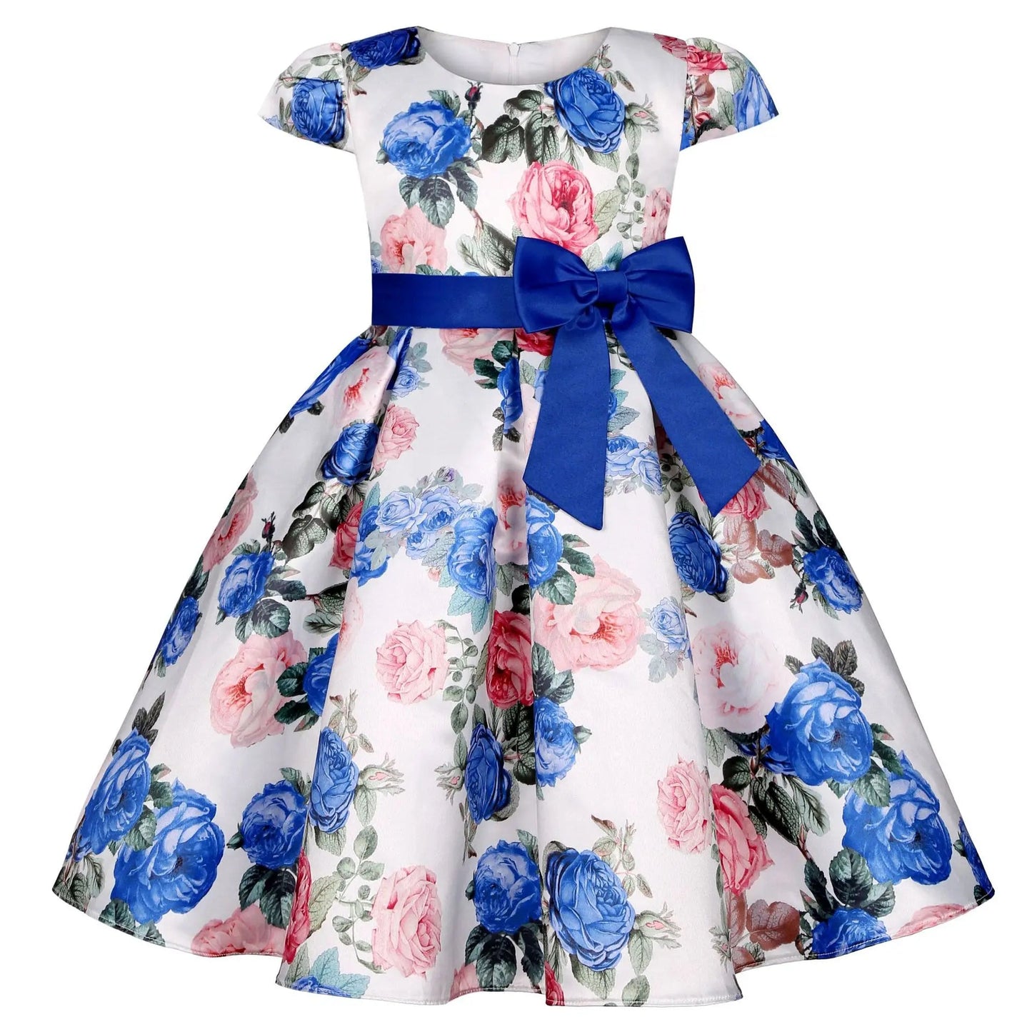 New Girls Kids Flower Elegant Causal Princess Party Dresses Children Clothing Christmas Birthday Wedding Party Baby Girl DressD3370 - WineRed6