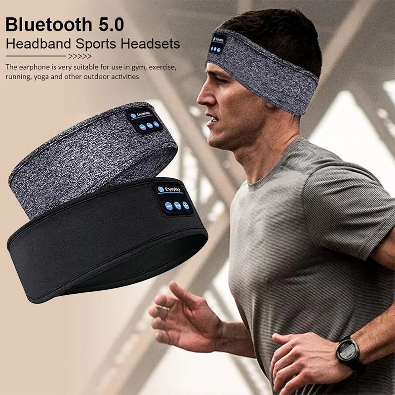 Original Wireless Bluetooth Headset Sports Sleep Headband Eye Mask Fone Bluetooth Earphones Air Pro Earbuds Wireless Headphonesblack