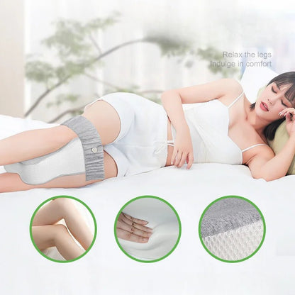 Orthopedic Slow Rebound Memory Cotton Clamp Leg Pillow Maternity Foot Pillow Strap Adjustable Side Sleeping Knee Leg Pillowgrey