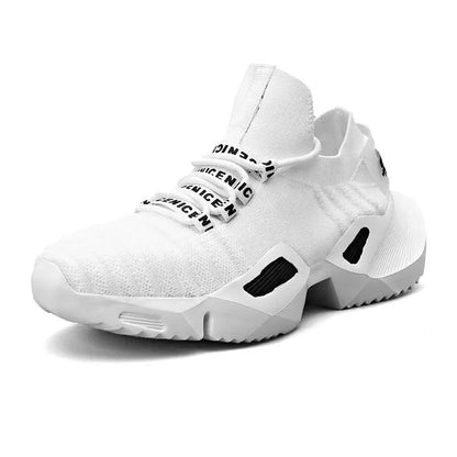 Plus Size Summer Massive Sneakers Socks Men Sport Shoes Man White Sports Shoes Running Man Red Knit Tennis Trainers Gym GME - 158103 - A - 161210.5