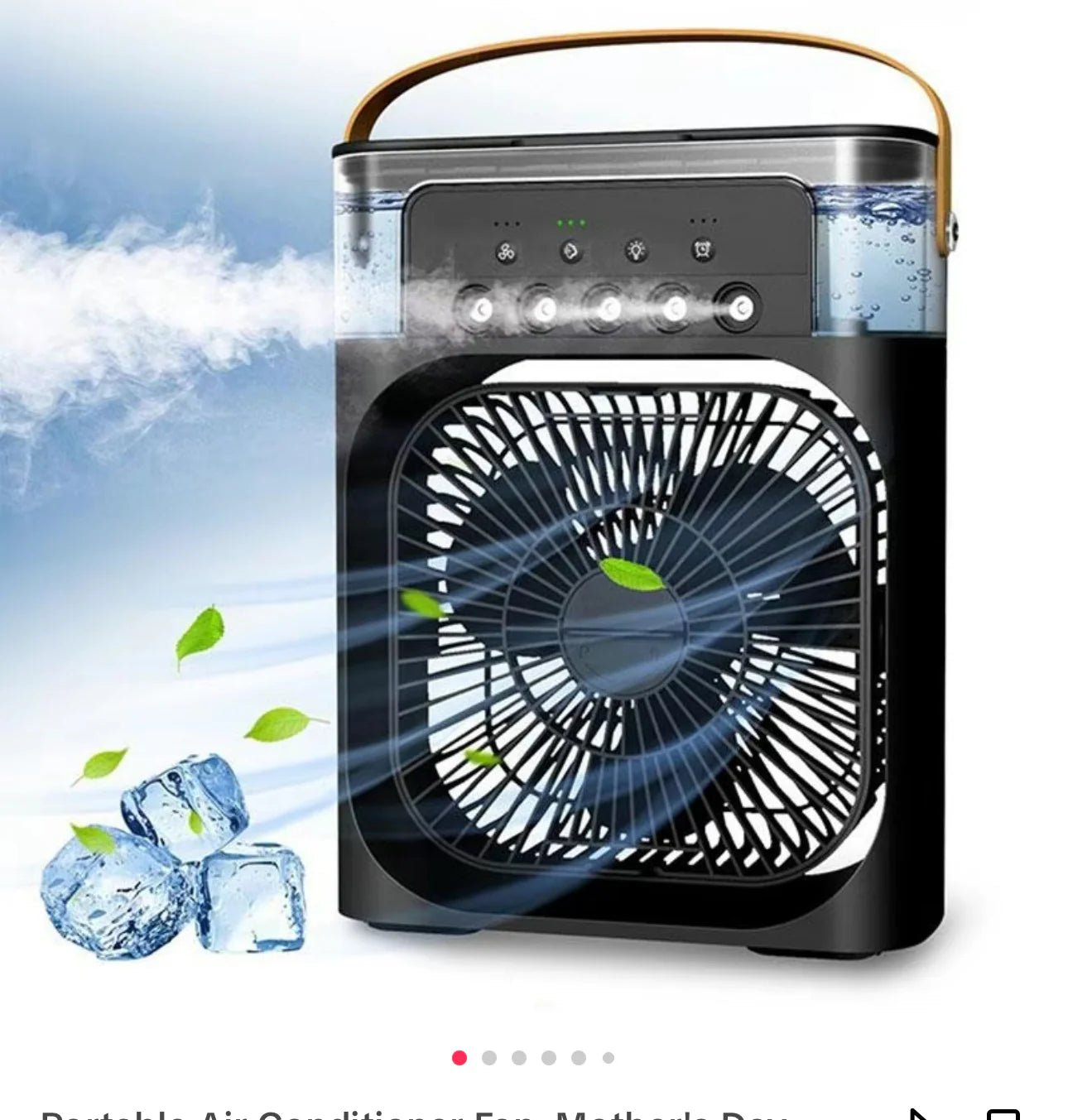 Portable Air Conditioner Fan,BlackHome Improvements & ToolsLighting & Ceiling Fans