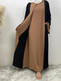 Ramadan Eid Muslim Abaya Dubai Luxury Splicing Fake Two Pieces Abayas For Women Kaftan Modest Dress Islam Caftan Marocain FemmeBlack Brown DressS