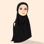 Ready To Wear Malaysia Head Scarf Muslim Islamic Khimar Turban Headwrap Scarves Shawls Wome HeadwearBlackOne SizeCHINA