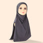 Ready To Wear Malaysia Head Scarf Muslim Islamic Khimar Turban Headwrap Scarves Shawls Wome HeadwearDark GrayOne SizeCHINA