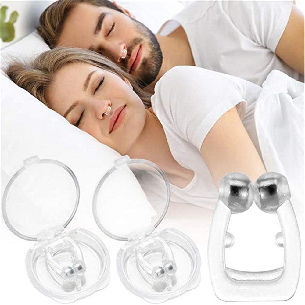 Silicone Magnetic Anti Snore Stop Snoring Nose Clip Sleep Tray Sleeping Aid Apnea Guard Night Device120pcs