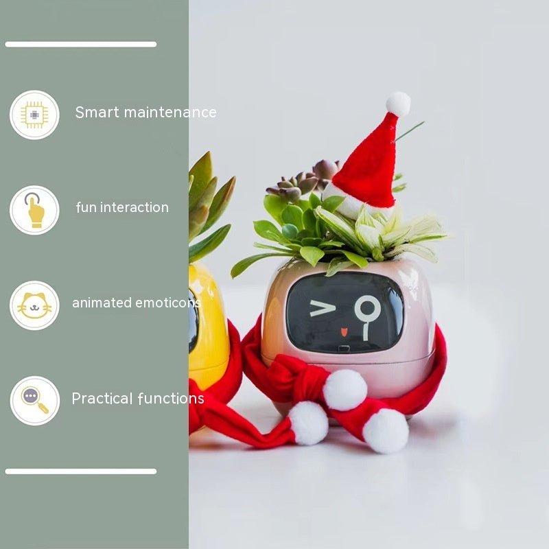 Smart Planter Endless Fun Over 49 Rich Expressions 7 Smart Sensors And AI Chips Make Raising Plants Easy And FunPinkSmall