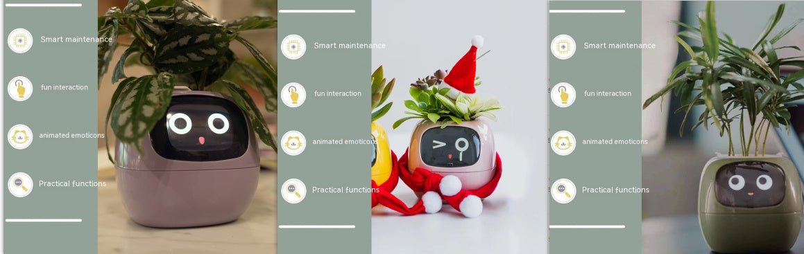 Smart Planter Endless Fun Over 49 Rich Expressions 7 Smart Sensors And AI Chips Make Raising Plants Easy And FunSet31Small