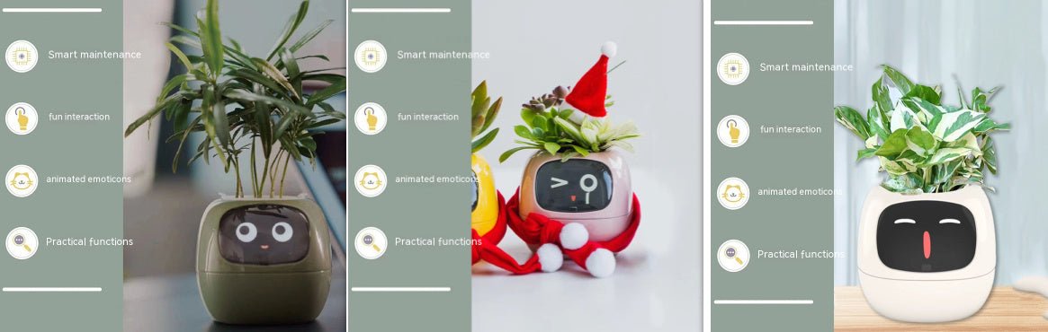 Smart Planter Endless Fun Over 49 Rich Expressions 7 Smart Sensors And AI Chips Make Raising Plants Easy And FunSet32Small