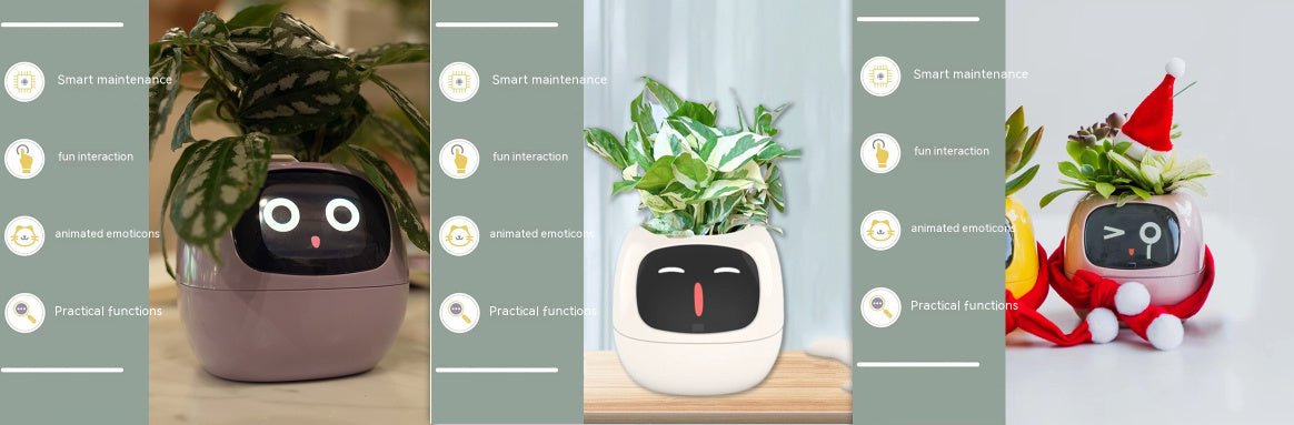 Smart Planter Endless Fun Over 49 Rich Expressions 7 Smart Sensors And AI Chips Make Raising Plants Easy And FunSet38Small