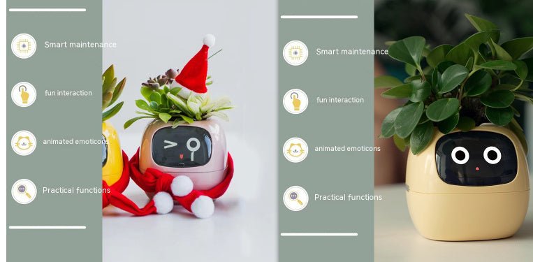 Smart Planter Endless Fun Over 49 Rich Expressions 7 Smart Sensors And AI Chips Make Raising Plants Easy And FunSet48Small