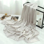 Solid Crinkle Chiffon Woman Scarf Fashion Casual Heavy Muslim Hijab Shawl Wraps Headband Bufanda Foulard EcharpeTH35 - 9