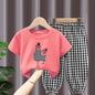 Summer Sets Children's Clothing Girls Mother Kids Toddler Clothes Cute Fashion Cotton T - shirt Top Pants 2pcs Baby Girl Clothes390cm 2T