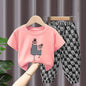 Summer Sets Children's Clothing Girls Mother Kids Toddler Clothes Cute Fashion Cotton T - shirt Top Pants 2pcs Baby Girl Clothes6140cm 9 - 10T