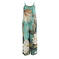 Women's Fashion Camisole Tie Dye JumpsuitCyan2XL